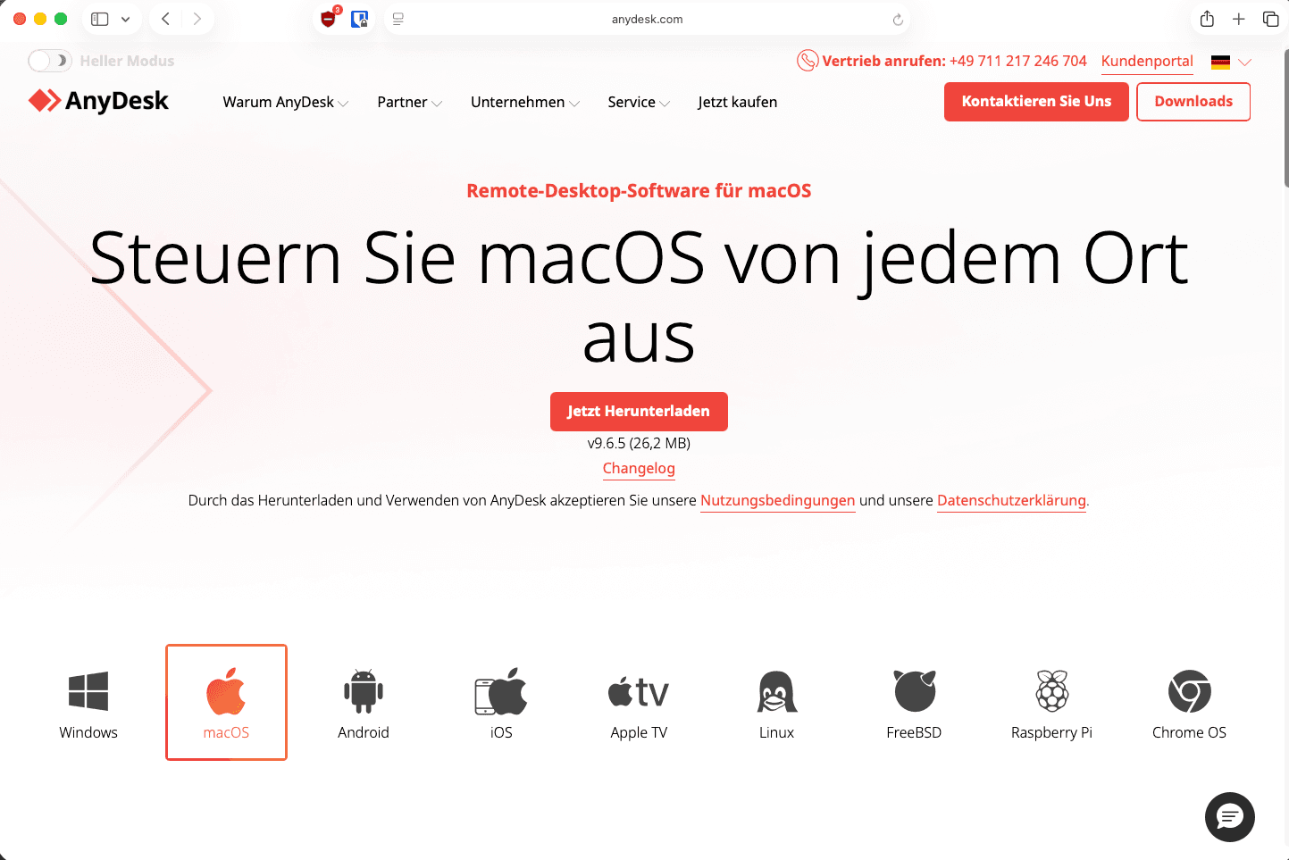 Download-Seite anydesk.com
