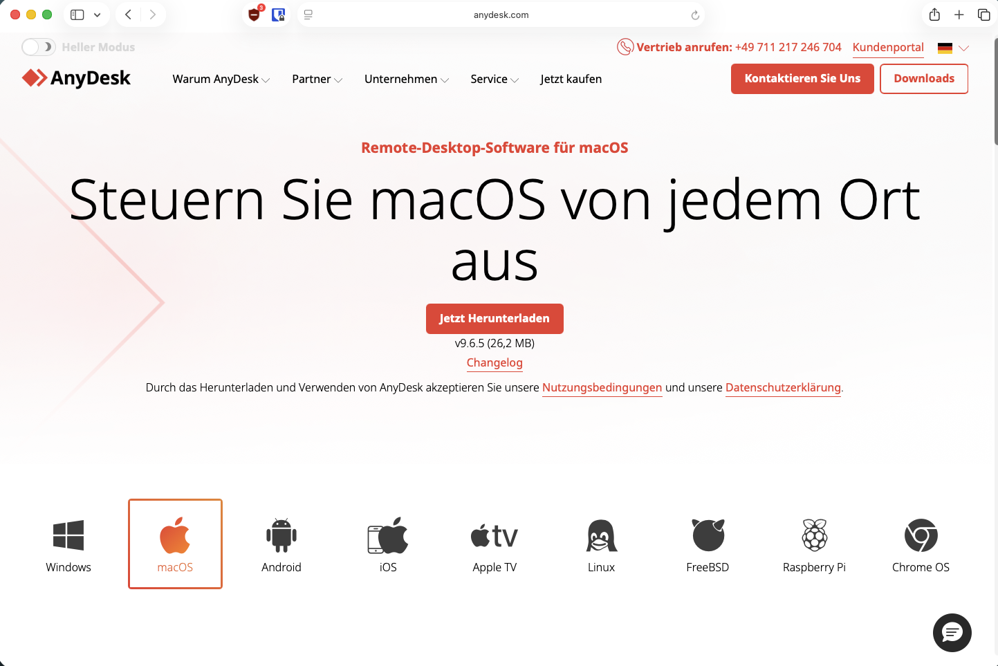 Download-Seite anydesk.com