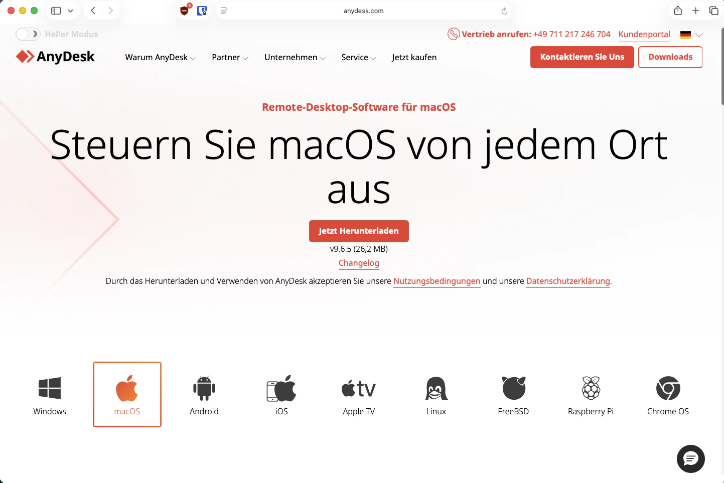 Download-Seite anydesk.com
